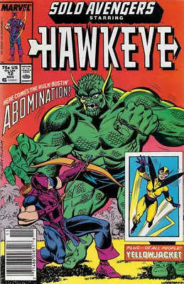 Buy Solo Avengers #12 (Newsstand) VG; Marvel | Low Grade - Hawkeye/Abomination - We • 1.99£