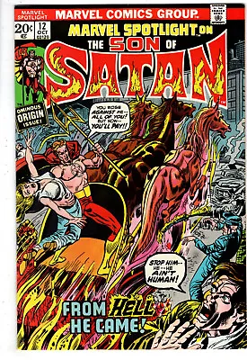 Buy Marvel Spotlight #12 (1973) - Grade 9.0 - Origin & 2nd App Of Daimon Hellstrom! • 78.84£