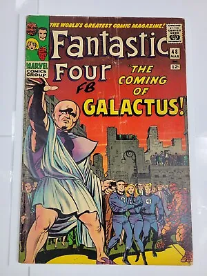Buy Fantastic Four #48 Marvel Comics 1966 - 1st App. Of Silver Surfer & Galactus • 788.43£