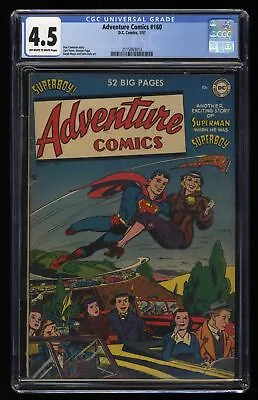 Buy Adventure Comics #160 CGC VG+ 4.5 Off White To White DC Comics 1951 • 240.48£