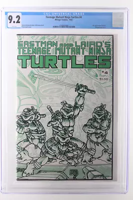 Buy Teenage Mutant Ninja Turtles #4 - Mirage Studios 1985 CGC 9.2 Pin-up By Jason Sk • 157.57£