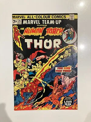Buy Marvel Team-Up 26 - 1974 Very Good Condition Spider-Man & Human Torch & Thor • 4.50£