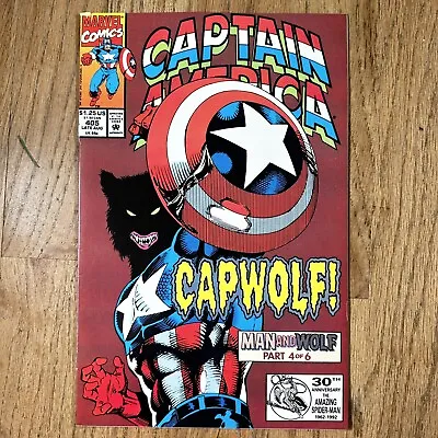 Buy Captain America #405 1st Cap-Wolf Marvel Comics 1992 VF- 🔥🔑🔥 • 7.85£