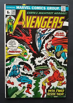 Buy The Avengers #111 1973  With Two Beside Them!  4.5 Very Good+ • 3£