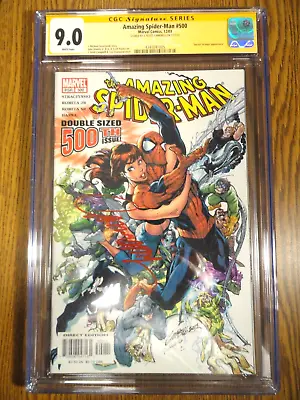 Buy Amazing Spider-man #500 J Scott Campbell Signed Cover CGC SS 1st Print Marvel • 158.87£