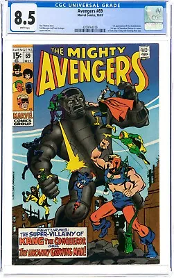 Buy Avengers #69 Cgc 8.5 Wp Marvel Comics 1969 First Grandmaster & Squadron Sinister • 158.11£