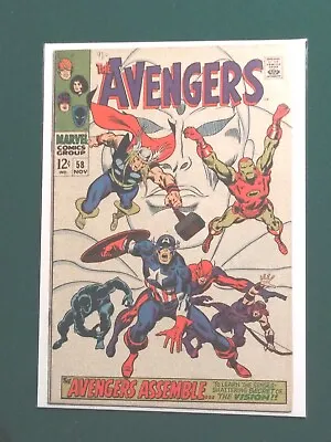 Buy The Avengers #58 Vol. 1 1968 Marvel Comics  Origin Of The Vision • 39.04£