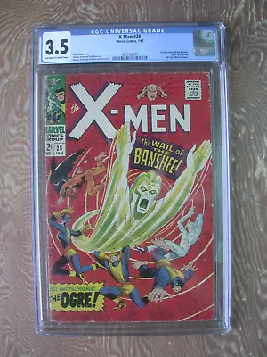 Buy X-Men   #28   CGC 3.5   1st Appearance Of The Banshee   1967 • 139.41£