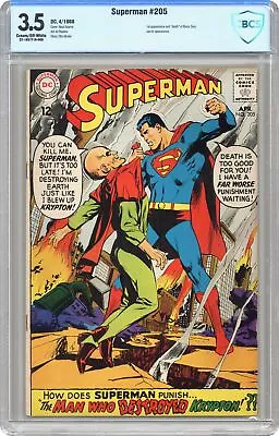 Buy Superman #205 CBCS 3.5 1968 22-1657F1A-088 • 60.09£