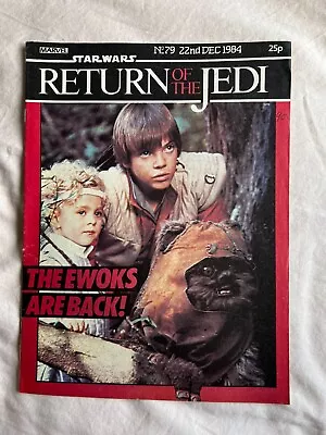 Buy Star Wars - Return Of The Jedi Comic - Issue 22nd December 1984 No 79 • 5£