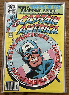 Buy CAPTAIN AMERICA #250 Newsstand Unread Bagged/Boarded For 35 Yrs CGC It- See Pics • 22.95£