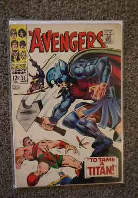 Buy Avengers Comic Issue 50 1968 6.5 Grade • 23.72£