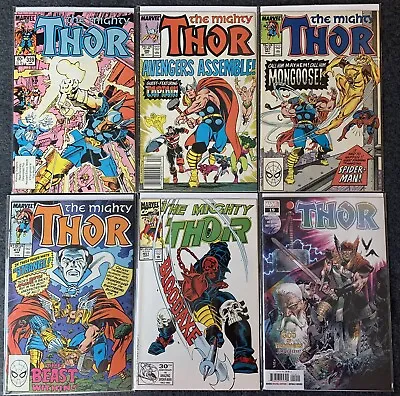 Buy Marvel Comics 6 Book Thor Lot!  The Mighty Thor #339, 390, 391, 413, 451 +More • 23.65£