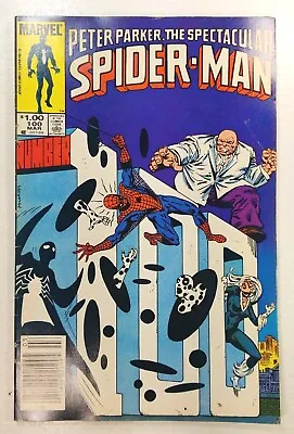 Buy Peter Parker The Spectacular Spider-Man #100 Marvel Comics 1985 Newsstand Spot!! • 11£