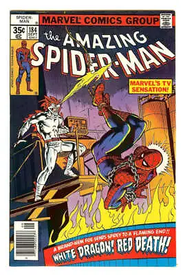 Buy Amazing Spider-man #184 8.0 // 1st Appearance Of The White Dragon Marvel 1978 • 57.57£