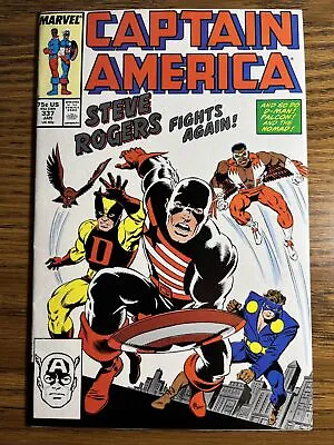 Buy Captain America 337 Direct 1st App Steve Rogers As The Captain 1988 Vintage • 11.88£
