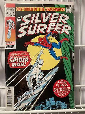 Buy SILVER SURFER #14 FACSIMILE Stan Lee John Buscema Marvel 2019 Spiderman • 13.59£