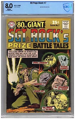Buy 80 Page Giant  # 7   CBCS   8.0   VF   White Pgs  2/65   Sgt. Rock’s Prize Battl • 209.43£