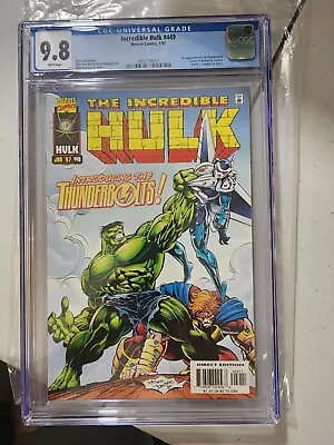 Buy The Incredible Hulk 449 CGC 9.8, 1st Appearance Of The Thunderbolts, 1997 • 259.84£