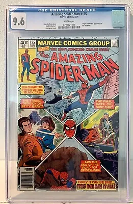 Buy Amazing Spider-man #195, CGC 9.6 White Pages, August 1968 • 185£
