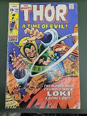 Buy Thor #191 (1971) Marvel A Time Of Evil Loki • 23.72£