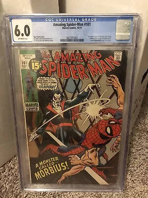 Buy Amazing Spider-Man #101 CGC 6.0 1st Appearance Of Morbius • 308.71£