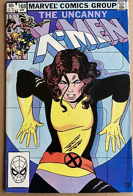 Buy Uncanny X-men #168 April 1983 1st Appearance Madelyne Pryor  Clone Of Jean Grey • 19.99£