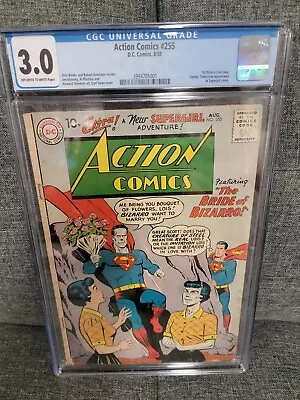Buy Action Comics #255 CGC 3.0 1st Bizarro-Lois Lane 1959 • 199.88£