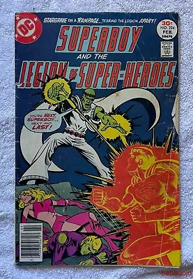 Buy DC SUPERBOY #224 1st Series Mark Jewelers Variant February 1977 GD* • 7.91£