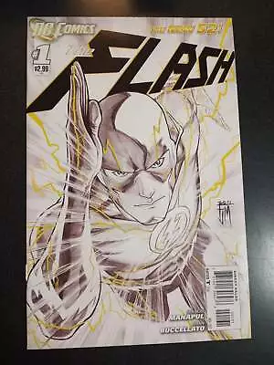 Buy The Flash (New 52) #1 1:200 Manapul Sketch Variant DC Comic Book NM First Print • 79.94£