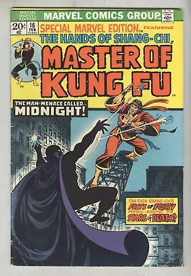 Buy Special Marvel Edition #16 Feb 1974 VG First Appearance Midnight/Second Shang-Ch • 7.88£
