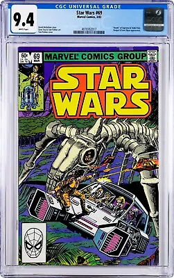 Buy Star Wars #69 CGC 9.4 (Mar 1983, Marvel) Michelinie, Fenn Shysa, 1st Mythosaur • 53.69£