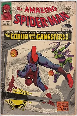 Buy Amazing Spider-Man 23 - 1965 - Ditko - Green Goblin - Good - Loose Cover • 124.99£