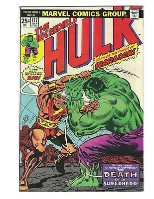 Buy Incredible Hulk #177 1974 NM Or Better Beauty! CGC? Warlock Combine Ship • 64.87£