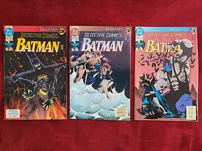 Buy 3x DC Detective Comics Batman Issues 662-664 1993 Originals • 5£