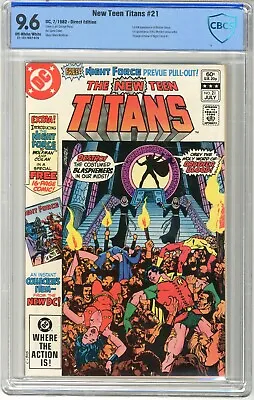 Buy New Teen Titans # 21  CBCS   9.6  NM+  Off White/wht Pgs  7/82  1st Full App. Of • 71.49£
