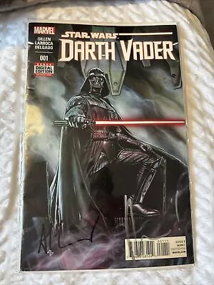 Buy Darth Vader Star Wars Marvel Comic 001 (2015) 1st Print (Rare) Signed • 10£