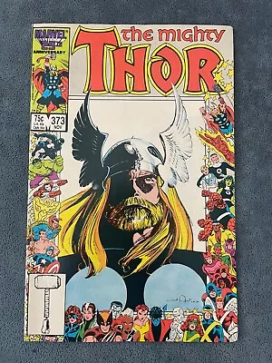 Buy Thor #373 25th Anniversary 1986 Marvel Comic Book Walt Simonson Cover VF+ • 10.24£