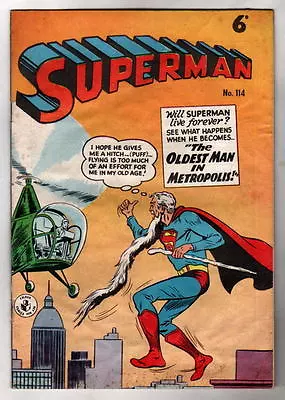 Buy Australian SUPERMAN 114 DC Comics 1950's UK • 43.48£