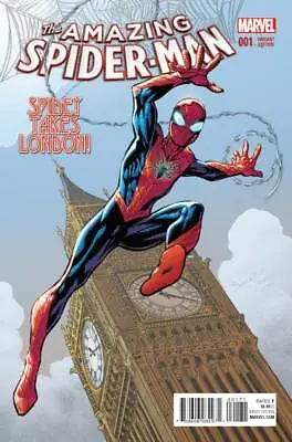 Buy The Amazing Spider-man #1 Bagley Variant (2015) Vf/nm Marvel • 9.95£