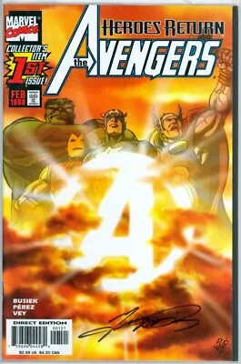 Buy Avengers #1 Sunburst Variant Dynamic Forces Signed George Perez Df Coa Marvel • 89.95£