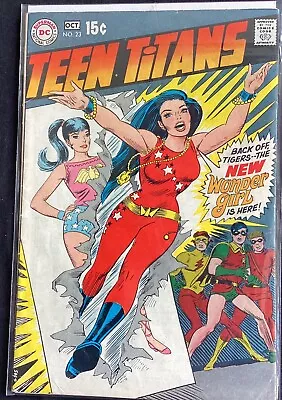 Buy Teen Titans #23 October 1969 1st New Wonder-girl Vg • 38£