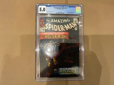 Buy Amazing Spider-Man #28 Cgc 5.0 Origin And 1st Appearance Of Molten Man • 239.06£