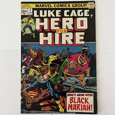 Buy Luke Cage, Hero For Hire #5 Marvel Comics 1973 1st App. Black Mariah Power Man • 10.27£