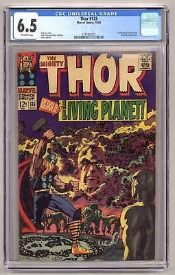 Buy Thor 133 (CGC 6.5) 1st Full Appearance Of Ego Recorder Appearance Kirby 1966 288 • 87.10£