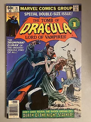 Buy Tomb Of Dracula 70, FN 6.0, Marvel Bronze 1979, Last Issue, Newsstand! Wolfman • 19.60£