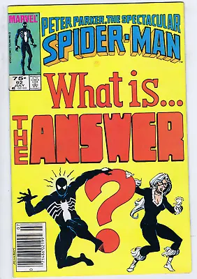 Buy Peter Parker, Spectacular Spider-Man #92 Marvel 1984 CANADIAN PRICE VARIANT • 15.81£