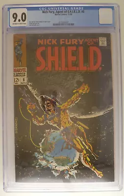 Buy NICK FURY AGENT OF S.H.I.E.L.D. #6 CGC 9.0 (1968) Silver Age Steranko • 149£