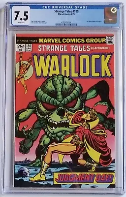 Buy Strange Tales 180 CGC 7.5 Marvel Comics First Gamora White Pages Key 1975 • 158.87£