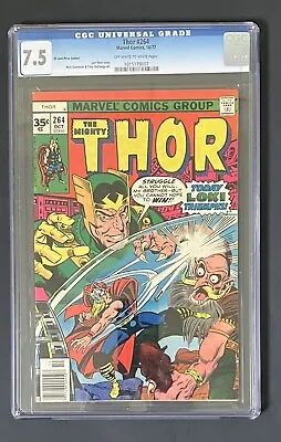 Buy Thor #264 Cgc 7.5 35 Cent Variant Loki Len Wein Walt Simonson Tony Dezuniga 1977 • 142.31£
